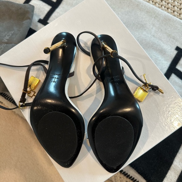 Tom Ford Lock Stiletto Sandals - Picture 3 of 4